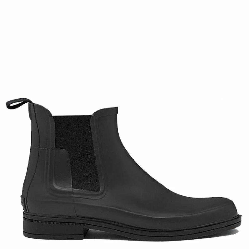 Hunter Men's Original Refined Chelsea Boot In Black 3 Hunter Men's Original Refined Chelsea Boot In Black