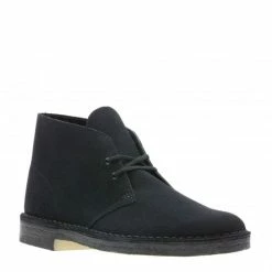 Clarks Men's Desert Boot In Black Suede (New) -Getoutside Shop 26155480 w 2 1100x