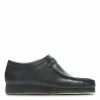 Clarks Men's Wallabee In Black Leather