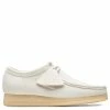 Clarks Men's Wallabee In Off White Nubuck