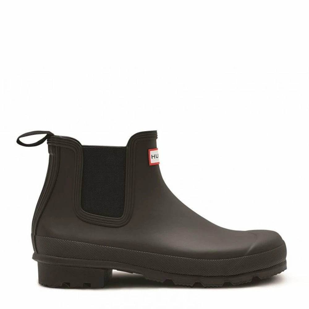 Hunter Men's Original Chelsea Boot In Black 3 Hunter Men's Original Chelsea Boot In Black