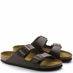 Birkenstock Arizona Birko-Flor In Dark Brown (Narrow Width) -Getoutside Shop 5 1 51703 pair 1 1100x