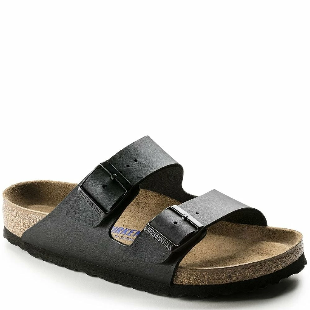 Birkenstock Arizona Softbed Birko-Flor In Black 6 Birkenstock Arizona Softbed Birko-Flor In Black - Image 4