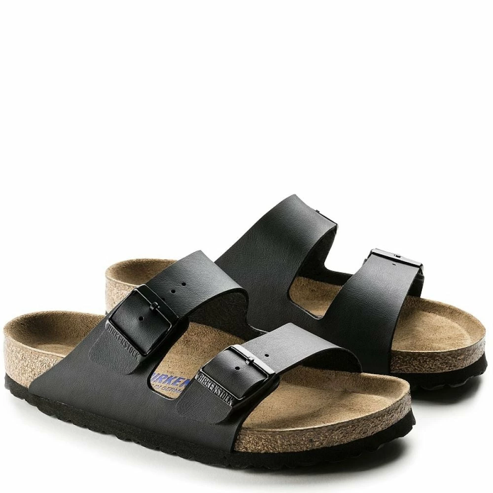 Birkenstock Arizona Softbed Birko-Flor In Black 4 Birkenstock Arizona Softbed Birko-Flor In Black - Image 2