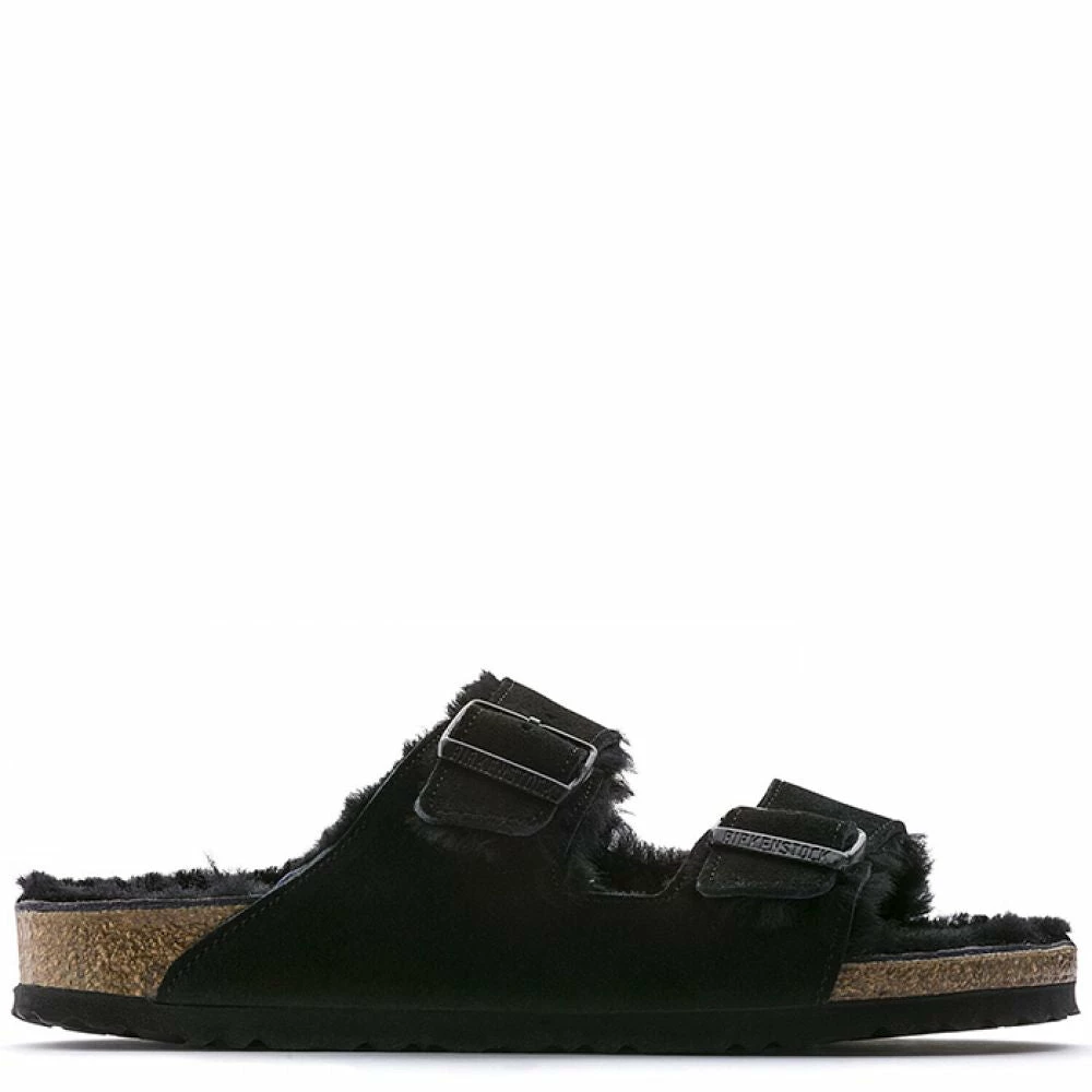 Birkenstock Arizona Shearling In Black (Narrow Width) 3 Birkenstock Arizona Shearling In Black (Narrow Width)