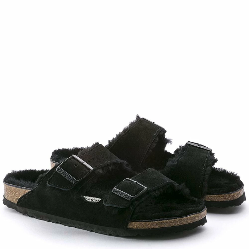 Birkenstock Arizona Shearling In Black (Narrow Width) 4 Birkenstock Arizona Shearling In Black (Narrow Width) - Image 2