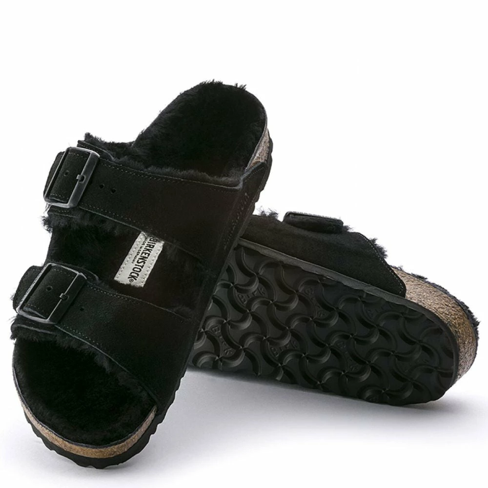 Birkenstock Arizona Shearling In Black (Narrow Width) 6 Birkenstock Arizona Shearling In Black (Narrow Width) - Image 4