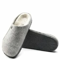 Birkenstock Men's Zermatt Shearling Wool Felt In Light Grey -Getoutside Shop BI 1015092 2100 4 1100x