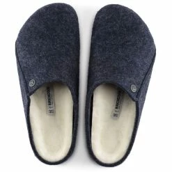 Birkenstock Men's Zermatt Shearling Wool Felt In Dark Blue -Getoutside Shop BI 1017535 2098 3 1100x