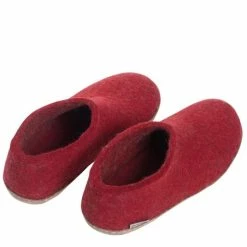 Glerups Shoe Leather Sole In Red -Getoutside Shop GL SH LE RED 1040 2 1100x