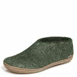 Glerups Shoe Leather Sole In Forest -Getoutside Shop a09 left front 1100x