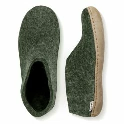 Glerups Shoe Leather Sole In Forest -Getoutside Shop a09 pair 1100x