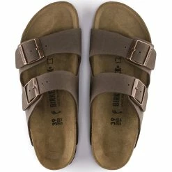 Birkenstock Arizona Birkibuc In Mocha (Narrow Width) 9 Birkenstock Arizona Birkibuc In Mocha (Narrow Width) -Getoutside Shop b i birkenstock arizona birko flor mocha 151183 4 1100x