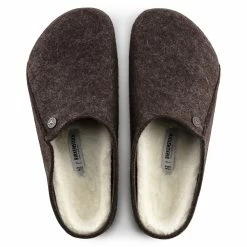Birkenstock Men's Zermatt Shearling Wool Felt In Mocha -Getoutside Shop bi 1016570 2099 3 1100x