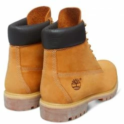 Timberland Men's Icon 6 Inch Premium Boot In Wheat Nubuck -Getoutside Shop h h timberland mens 6 inch con premium boot wheat nubuck 10061713 3 1 1100x