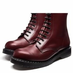 Solovair 8 Eye Derby Boot In Oxblood Hi-Shine -Getoutside Shop s8551oxg 104 3 1100x