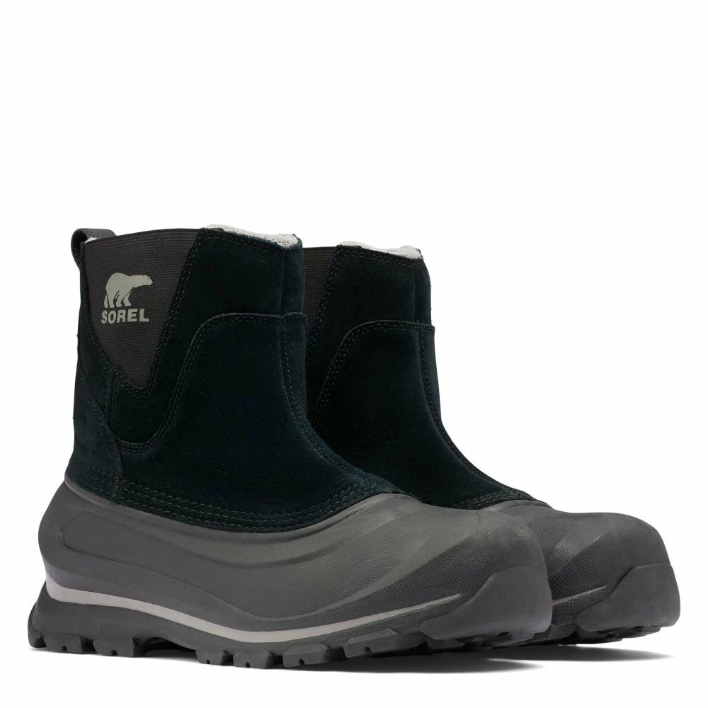 Sorel Men's Buxton Pull On Boot In Black/Quarry 4 Sorel Men's Buxton Pull On Boot In Black/Quarry - Image 2