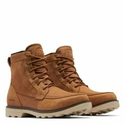 Sorel Men's Carson Storm Waterproof Boot In Camel Brown/Oatmeal -Getoutside Shop so 2028241224 2112 2 1100x